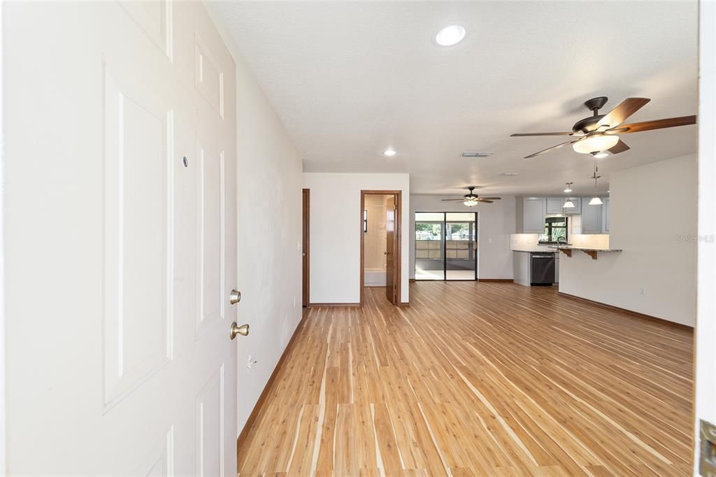 As you enter your new home. Gorgeous floors!