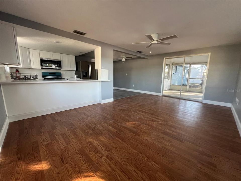 FAMILY ROOM, KITCHEN, DINING AREA, LANAI