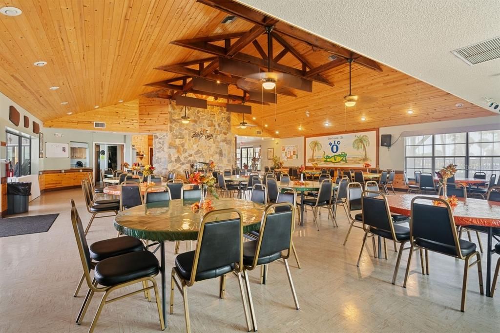 Big O Clubhouse with plenty of seating for large gatherings