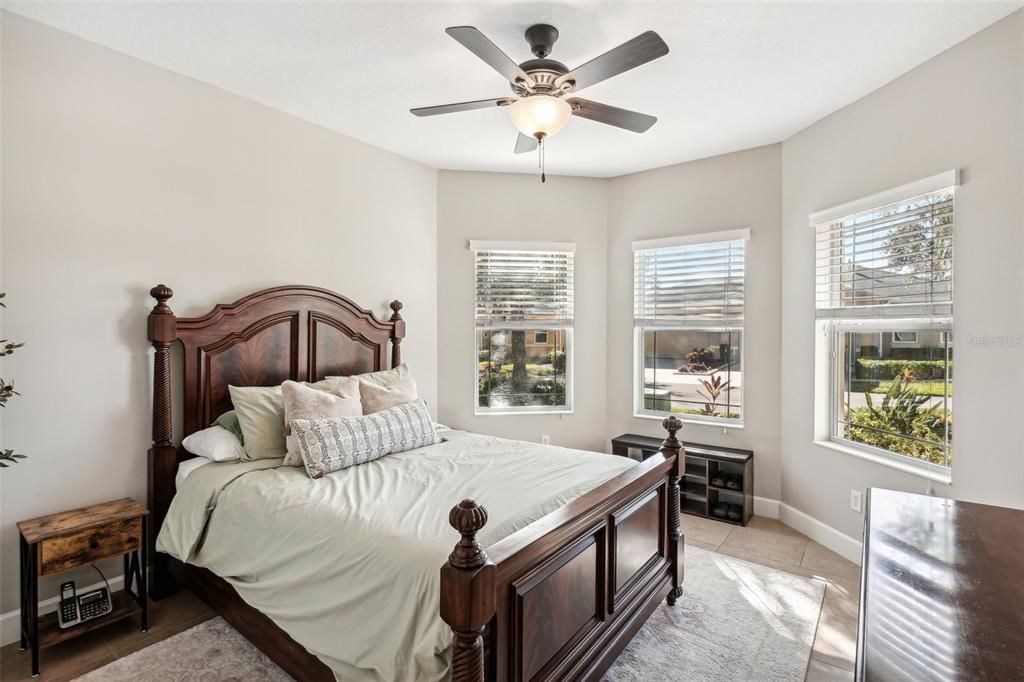 Bedroom #2 with bay window