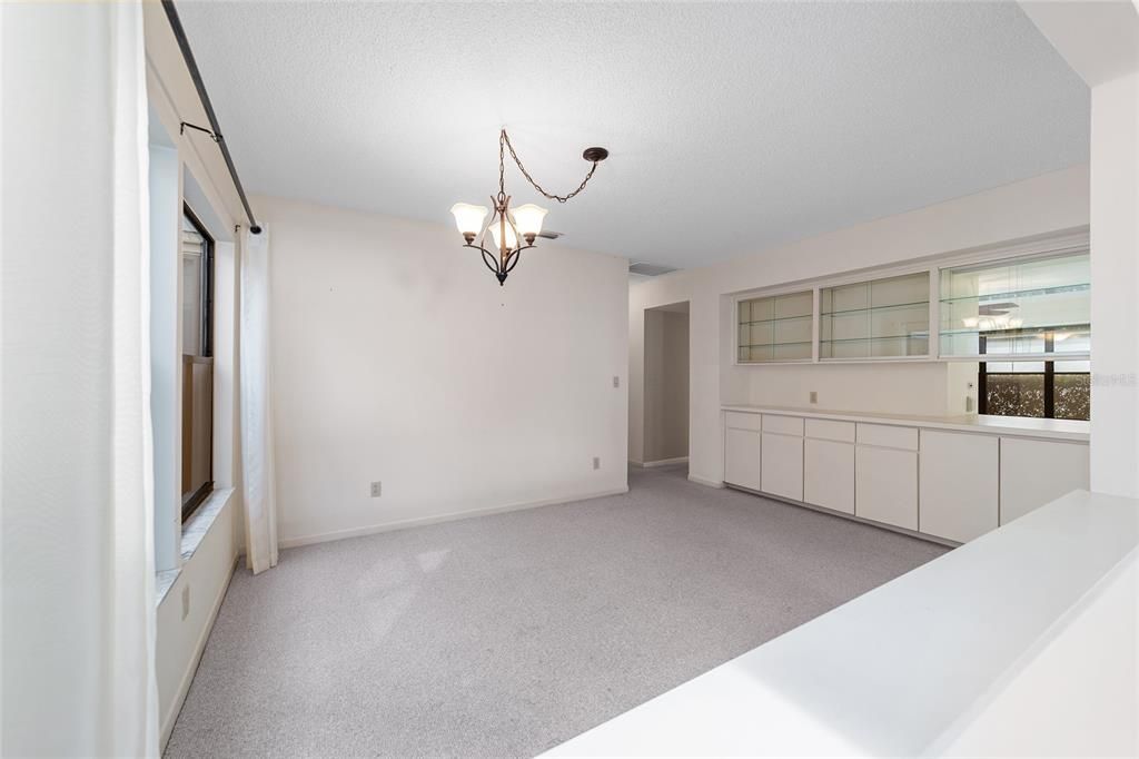 Formal dining room, view from front living area