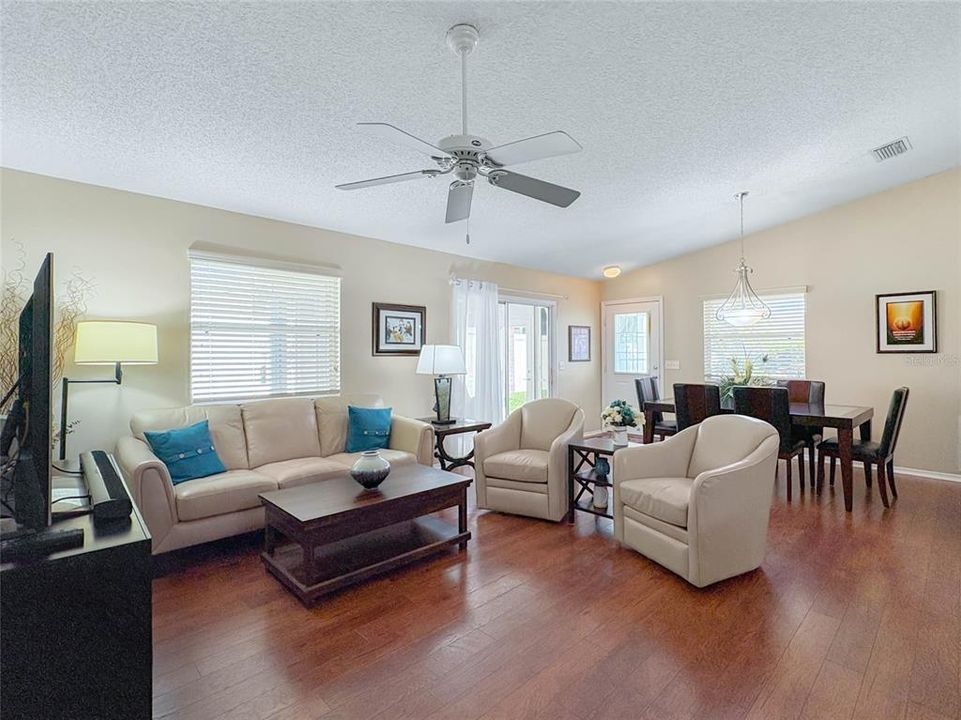 Living Room Open Floor Plan view