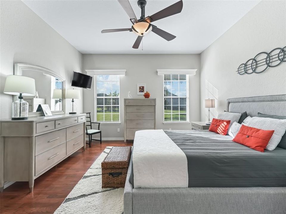 Primary bedroom w/lots of natural light!