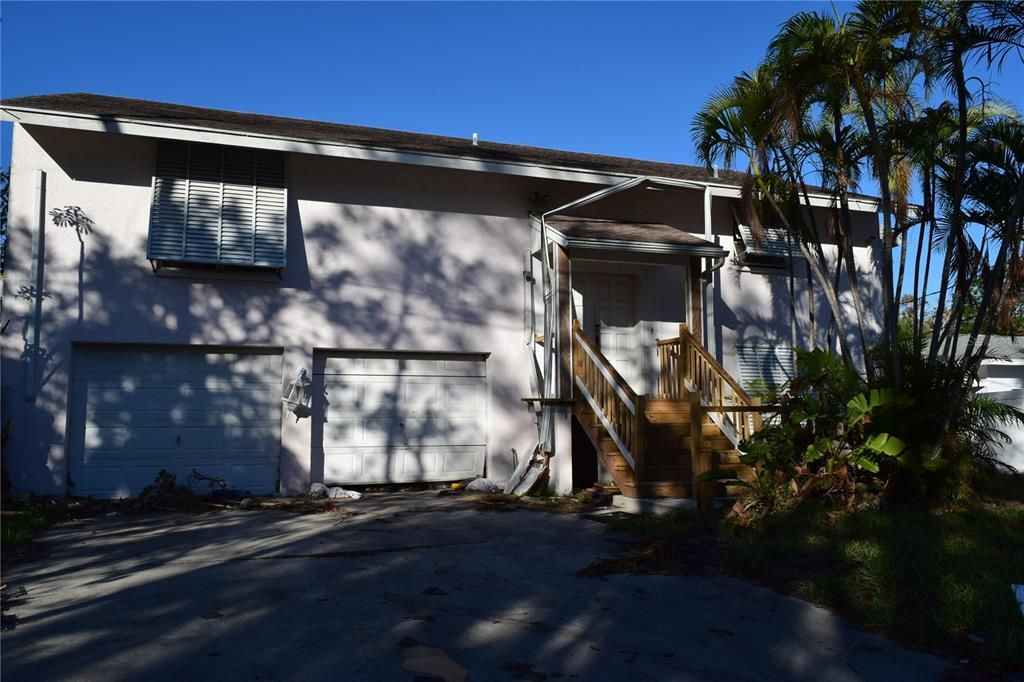 Front of 2 story residence on lot