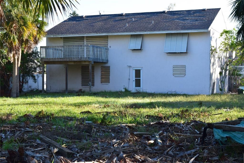 2 story home presently on the double lot.