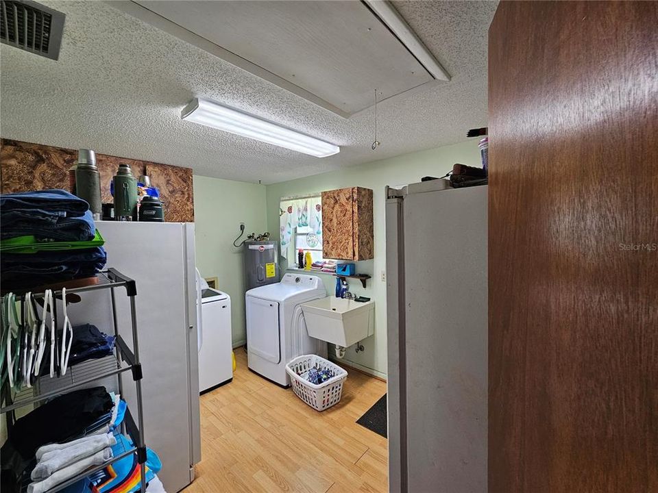 Laundry Room With Freezer space