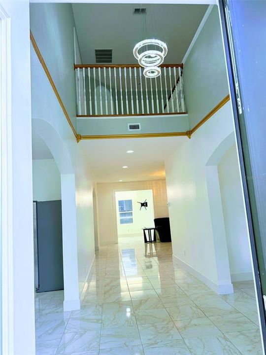 Foyer into Family Room