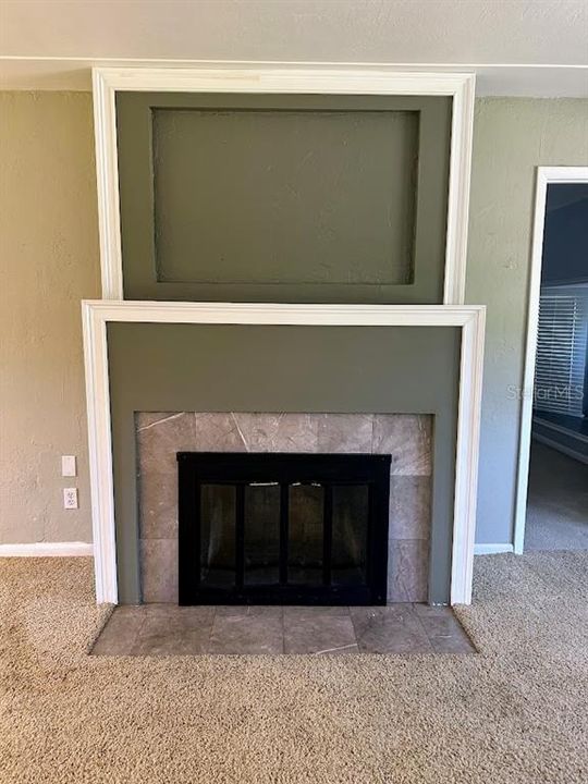 Family room fireplace