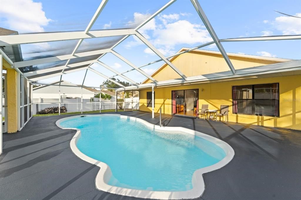 pool and screened in lanai