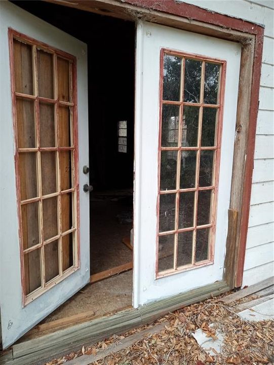 FRENCH DOORS to DECK