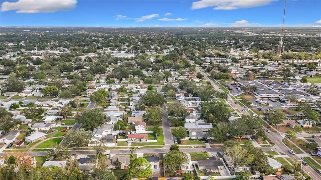 Aerial to the South