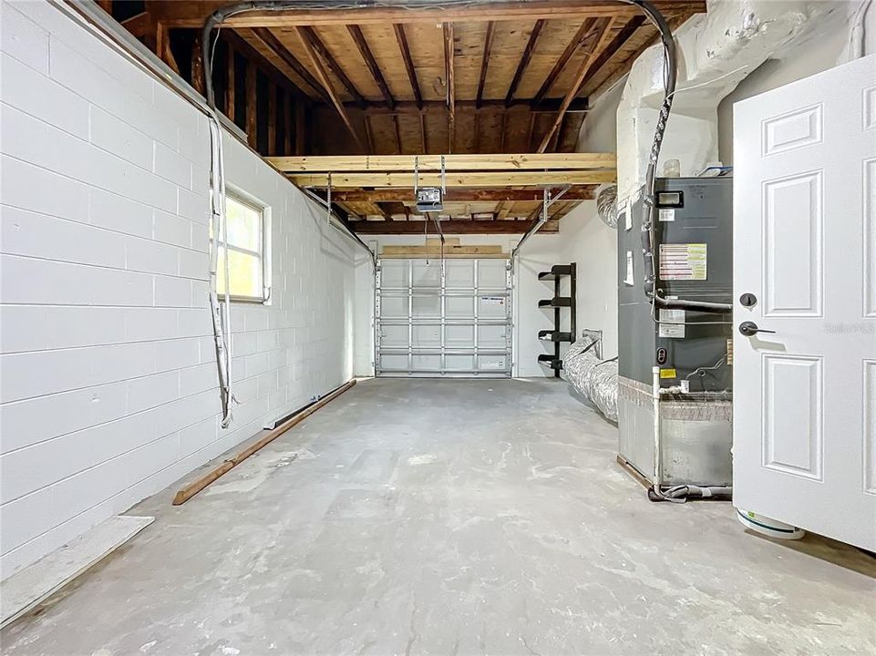 Garage - with storage and W/D hookups