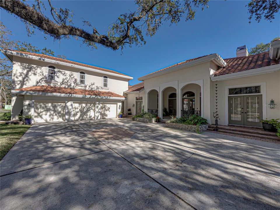 Parking and Three Car Garage