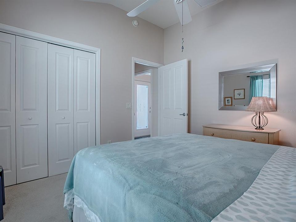 Guest Bedroom with built in closet