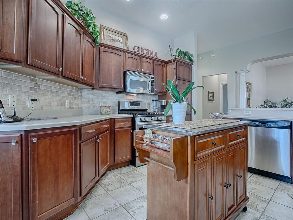 Kitchen Island with extra storage