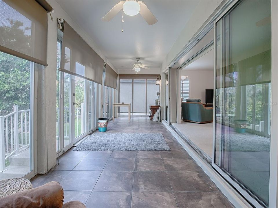 Glass Enclosed Lanai with Tile Floors