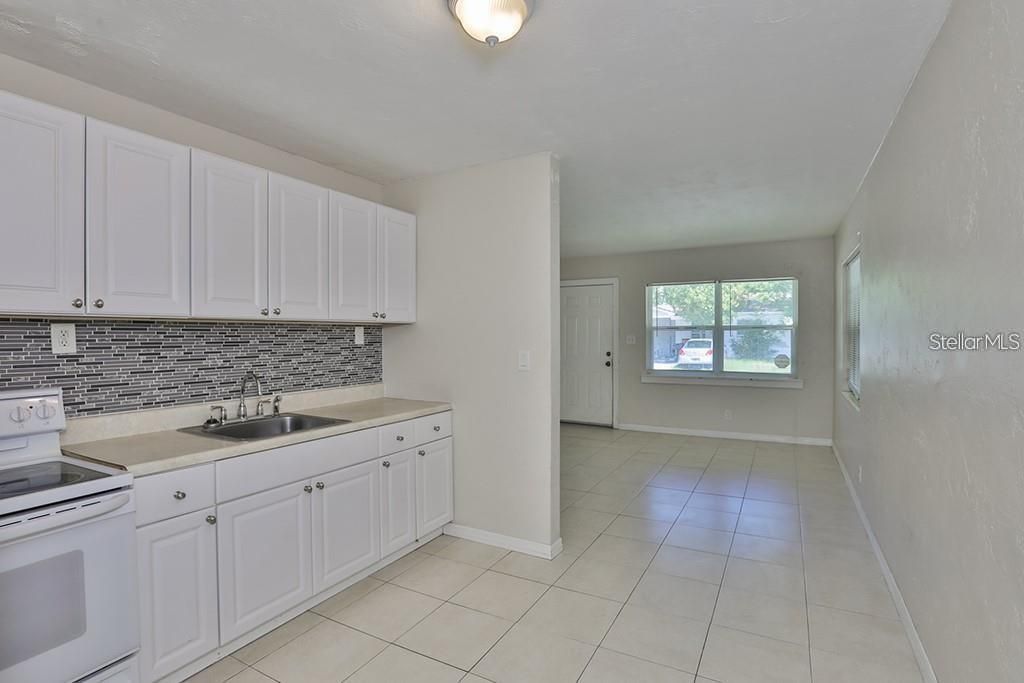 kitchen looking in living room