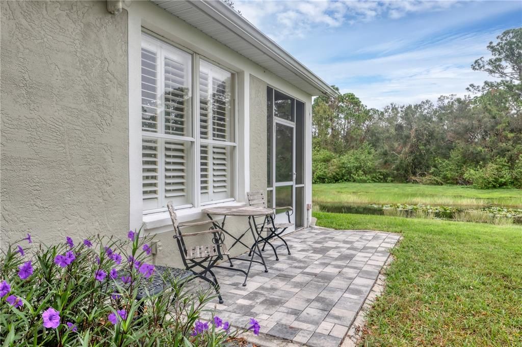 Extended paver patio