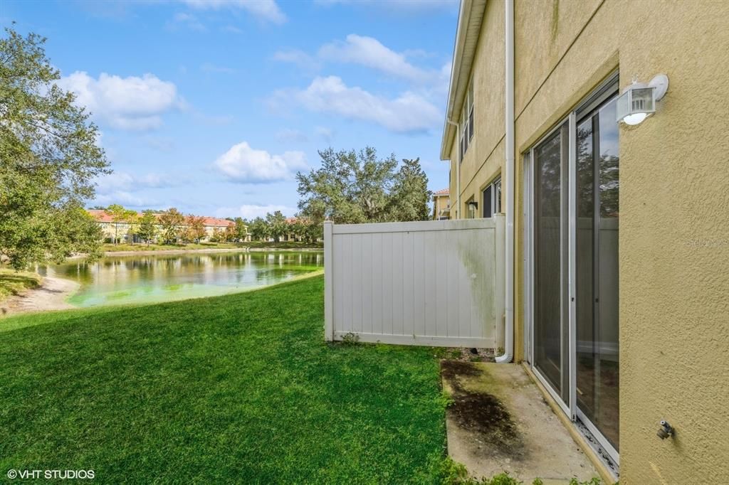 Rear Open Patio with Water View