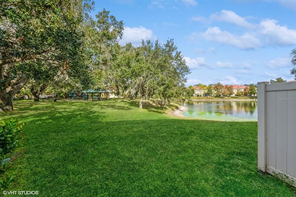 Rear Open Patio with Water View