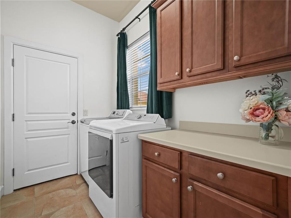 Laundry room with storage