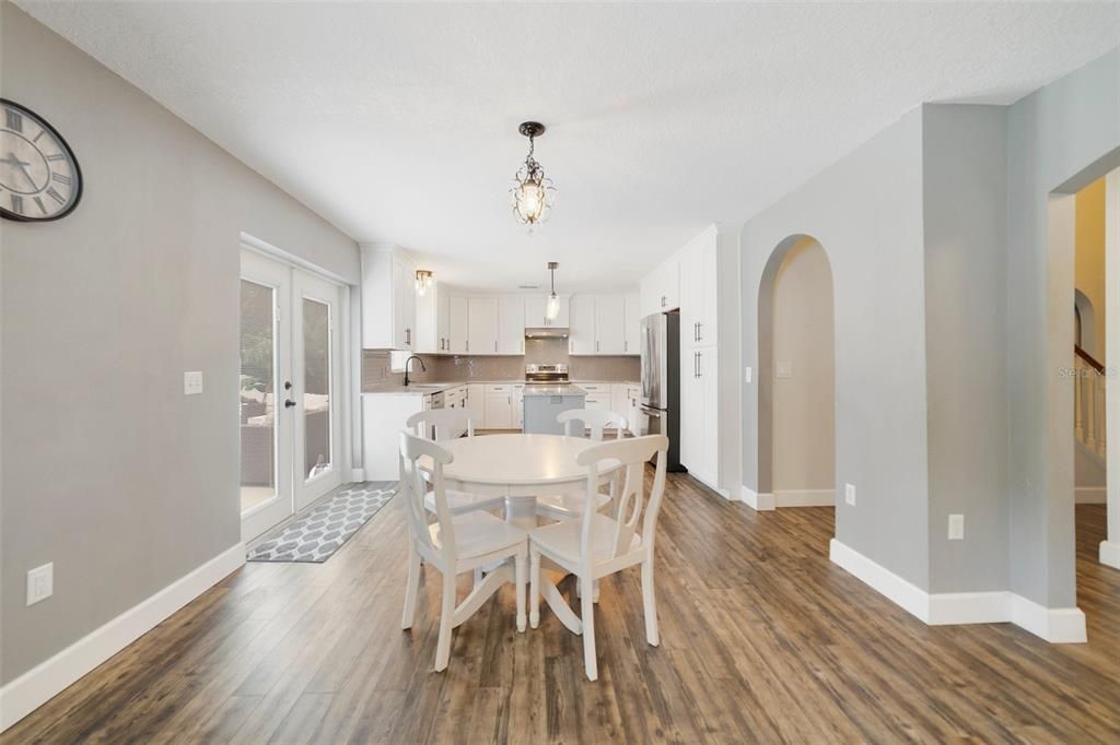 DINING AREA/KITCHEN.