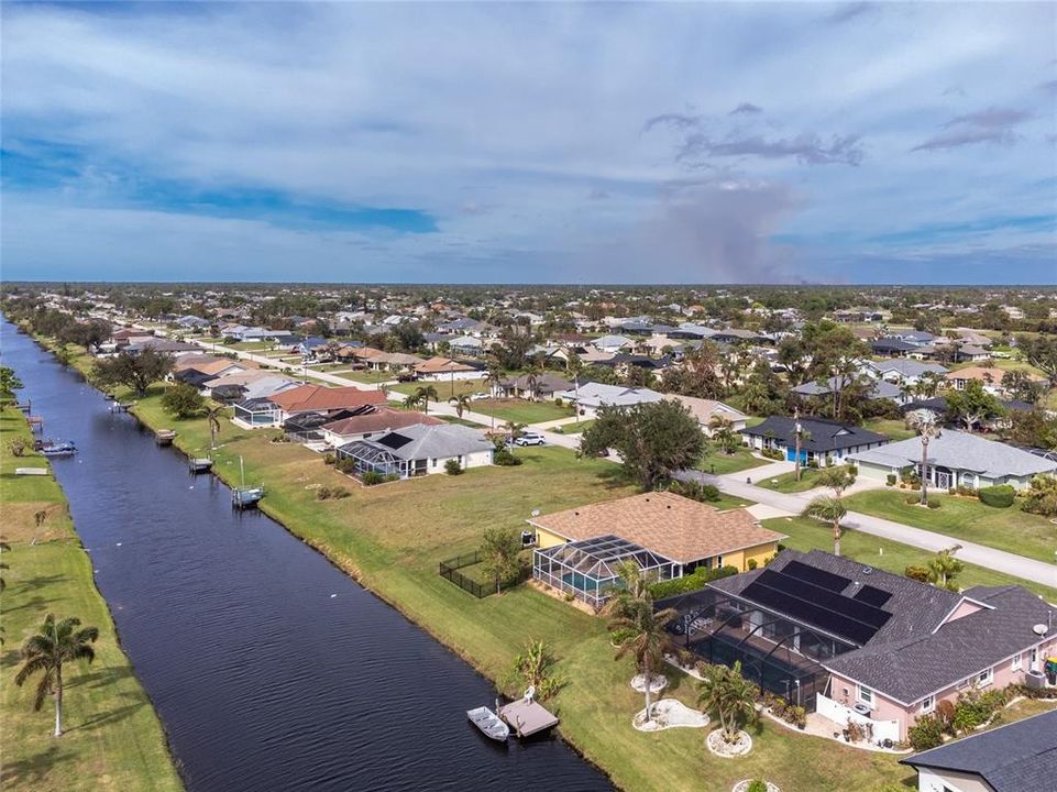 Aerial View of Canal