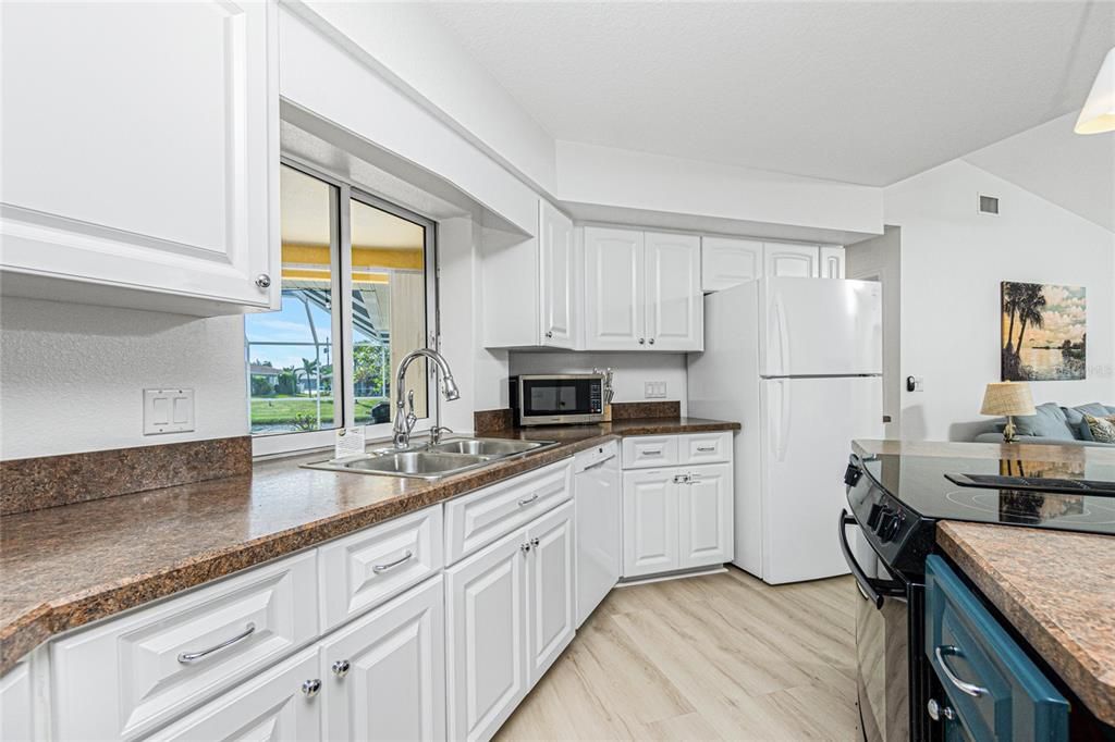 Spacious White Kitchen