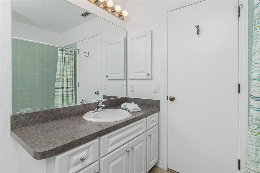 Main Bathroom Stocked with Plush Towels