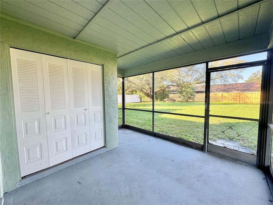 Screened in patio