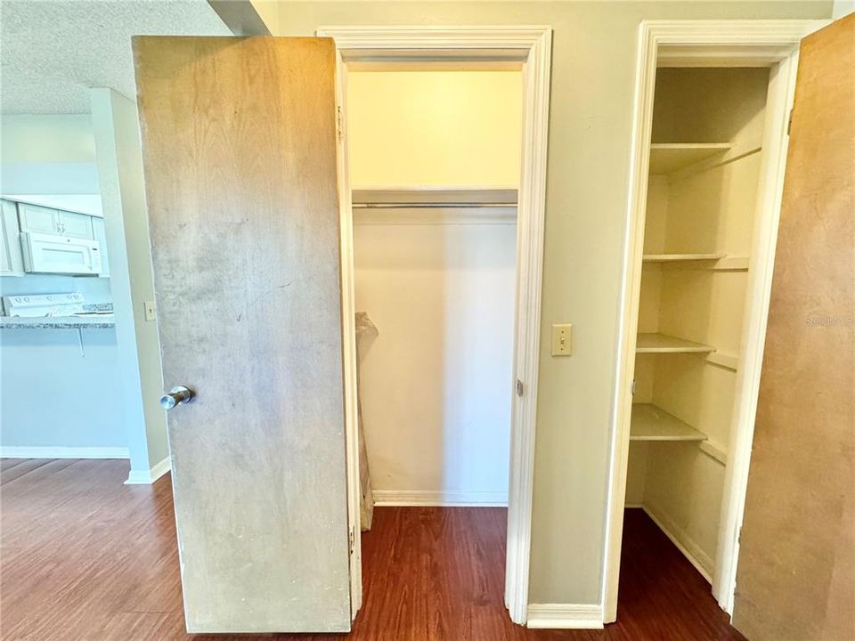 Coat & linen closet for extra stroage