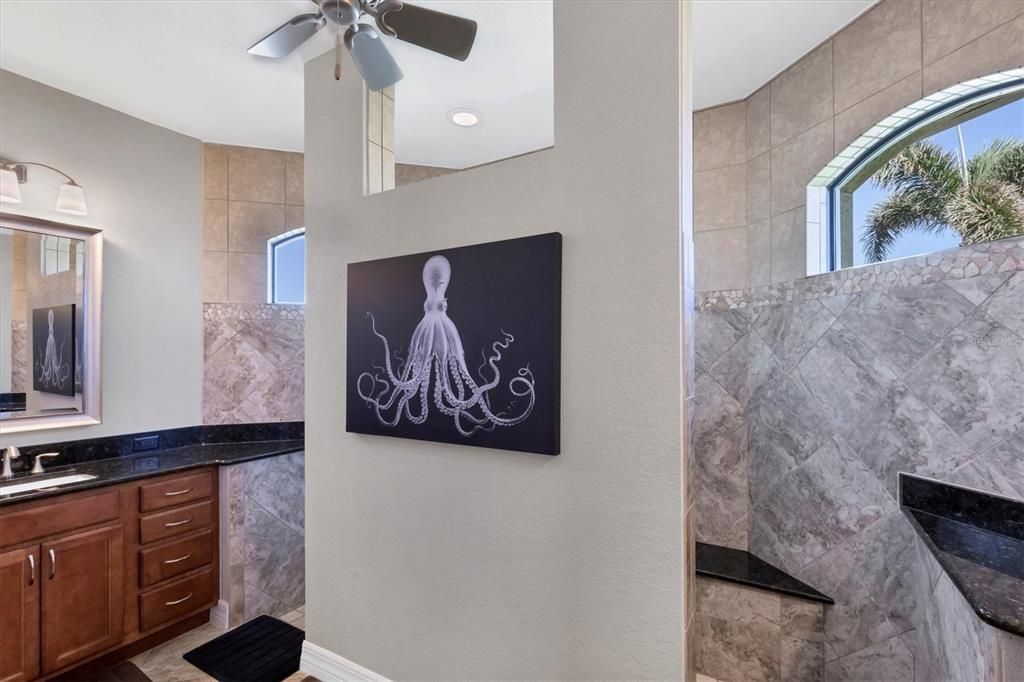 Master Bath with Dual Sinks and Double Entry Shower!