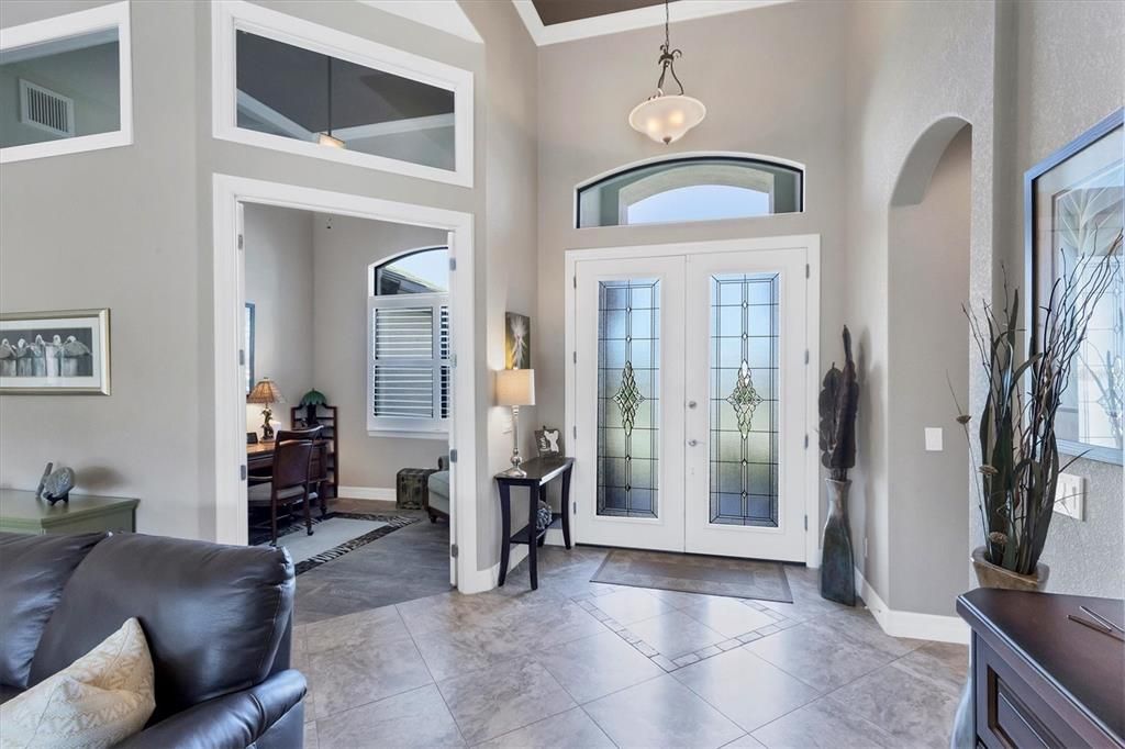 Enter Through Doubles Doors into the Large Living Space!