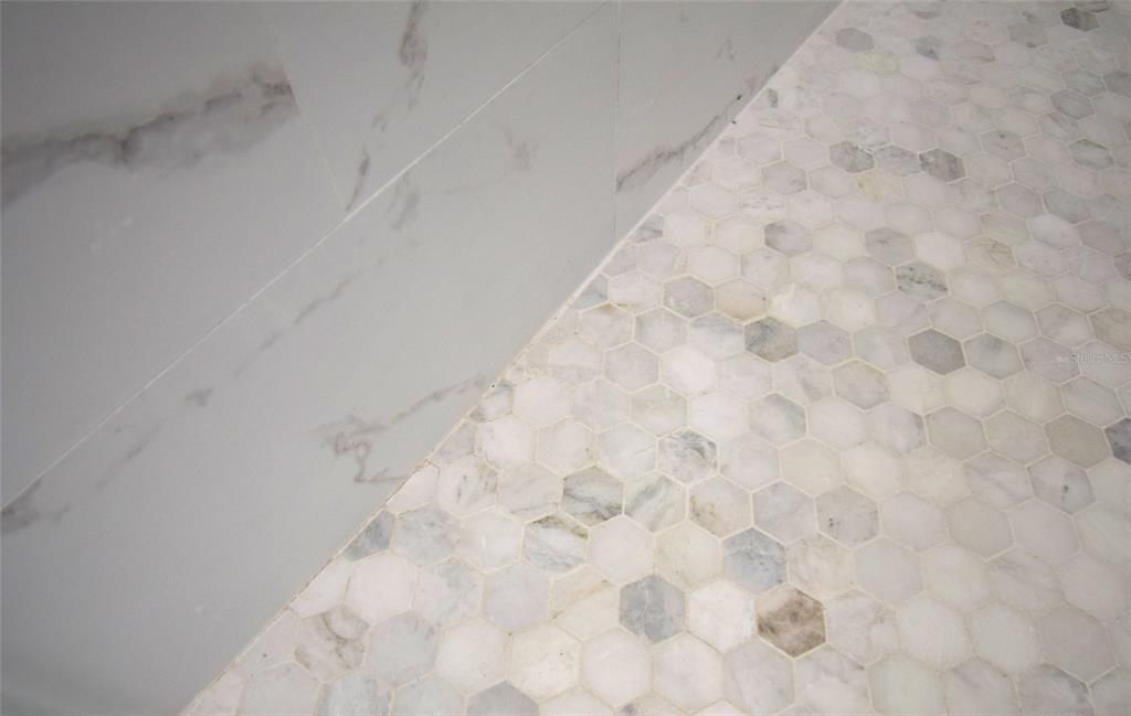 Walk-in shower tile