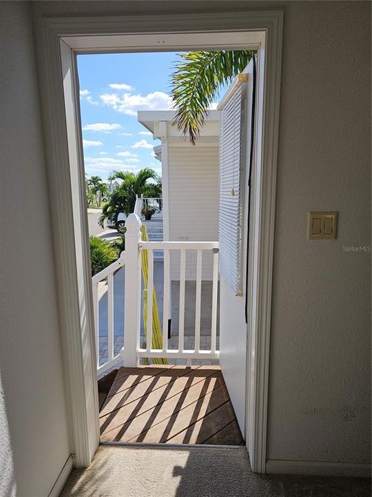 Living room exit to Porch