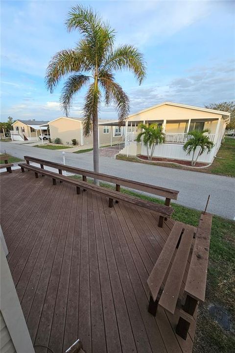 Bench seating 24x10 porch