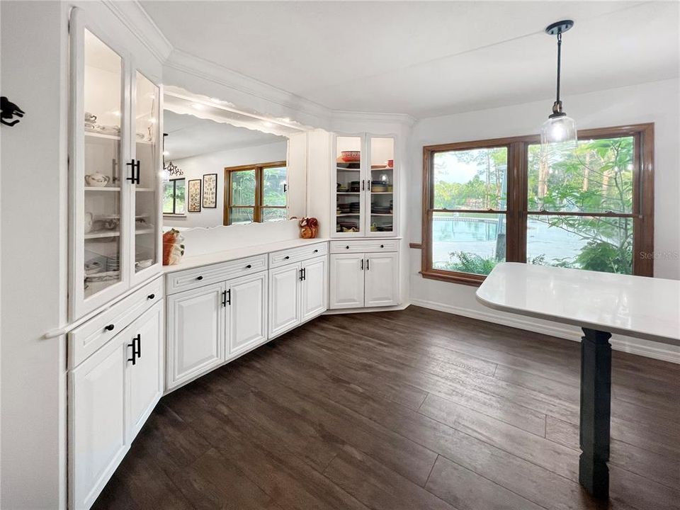 Kitchen with wide open space