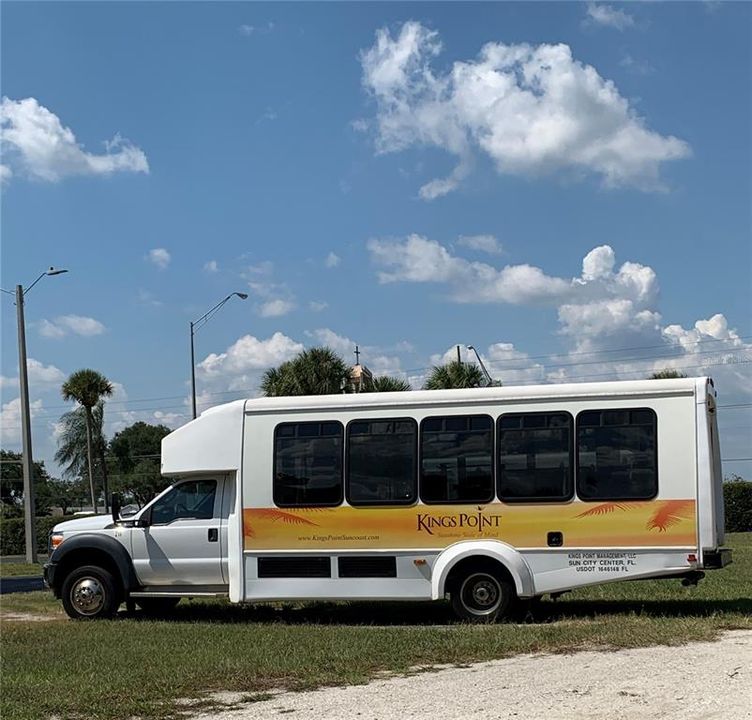 Kings Point resident tram service (included in your monthly fee)