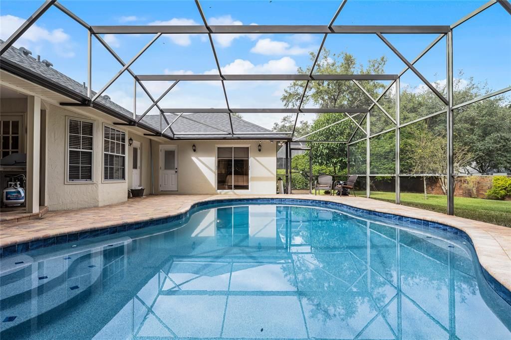 Remodeled Pool with Brick Pavers