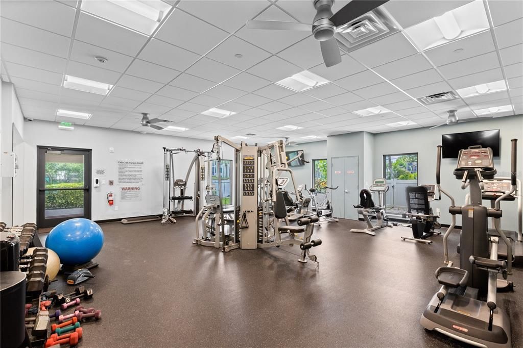 The new gym located inside the clubhouse