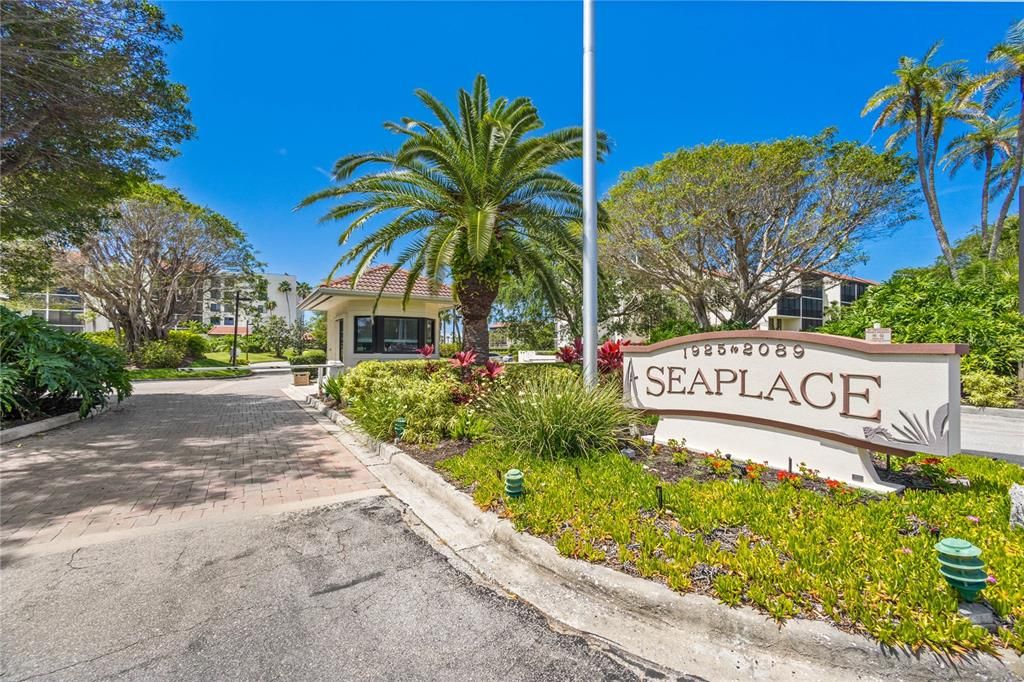 Seaplace offers resort style living with fabulous amenities on this 42 acre beachfront property including security of a manned 24 hour guard gate.