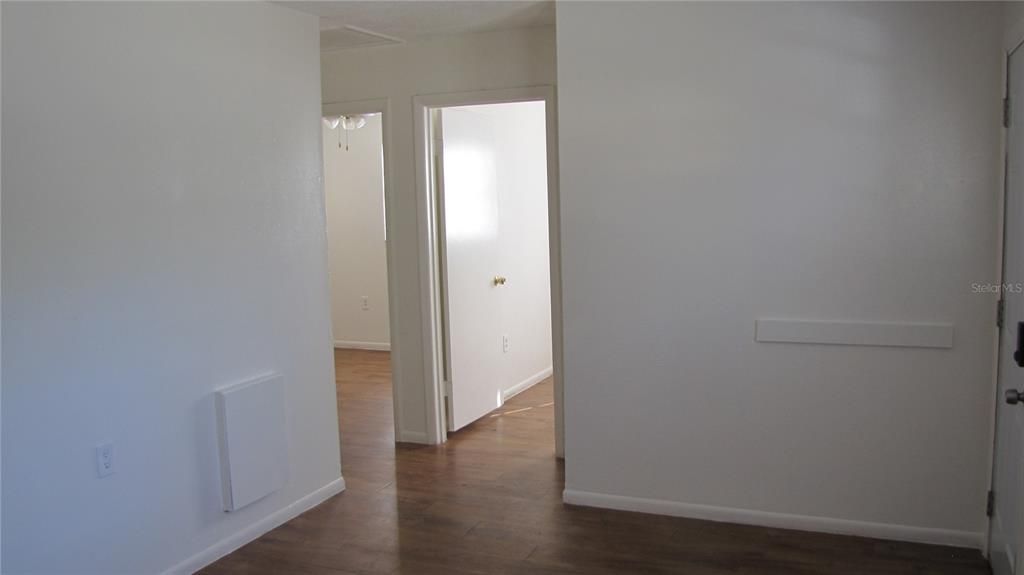 Living room looking at bedrooms