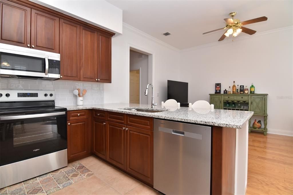 Kitchen with Quartz Counters