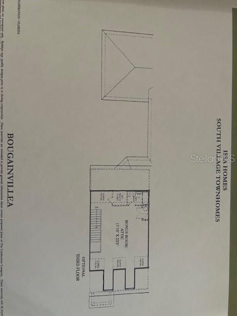 Floor Plan Bonus Room