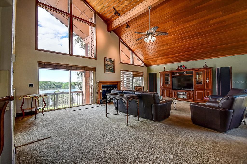 Great Room with fireplace.