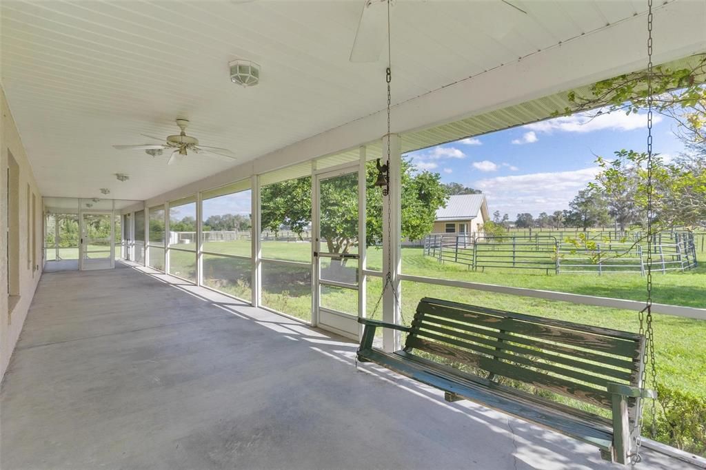 Screen Enclosed Wrap Around Porch