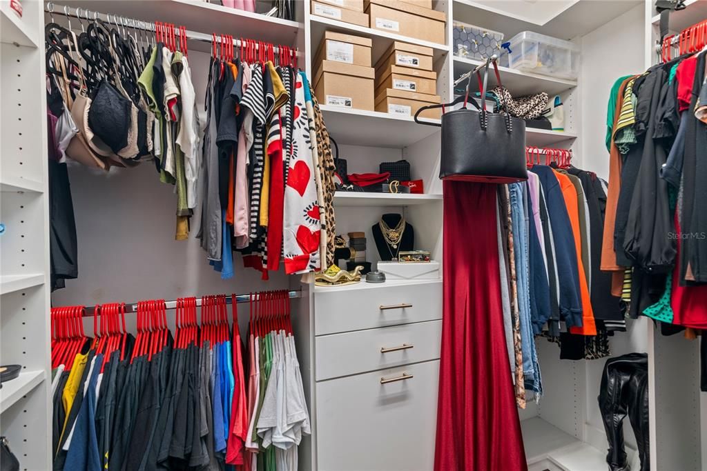 ONE OF 2 LARGE PRIMARY SUITE CLOSETS!