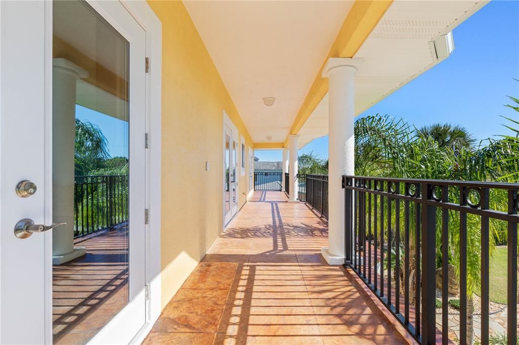 Huge balcony to enjoy the water views