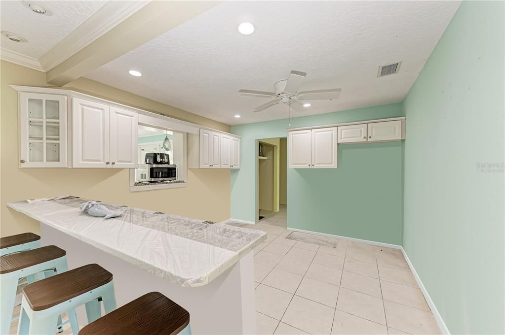 Kitchen with walls Virtually staged