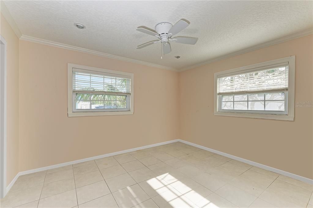 Virtually staged second bedroom